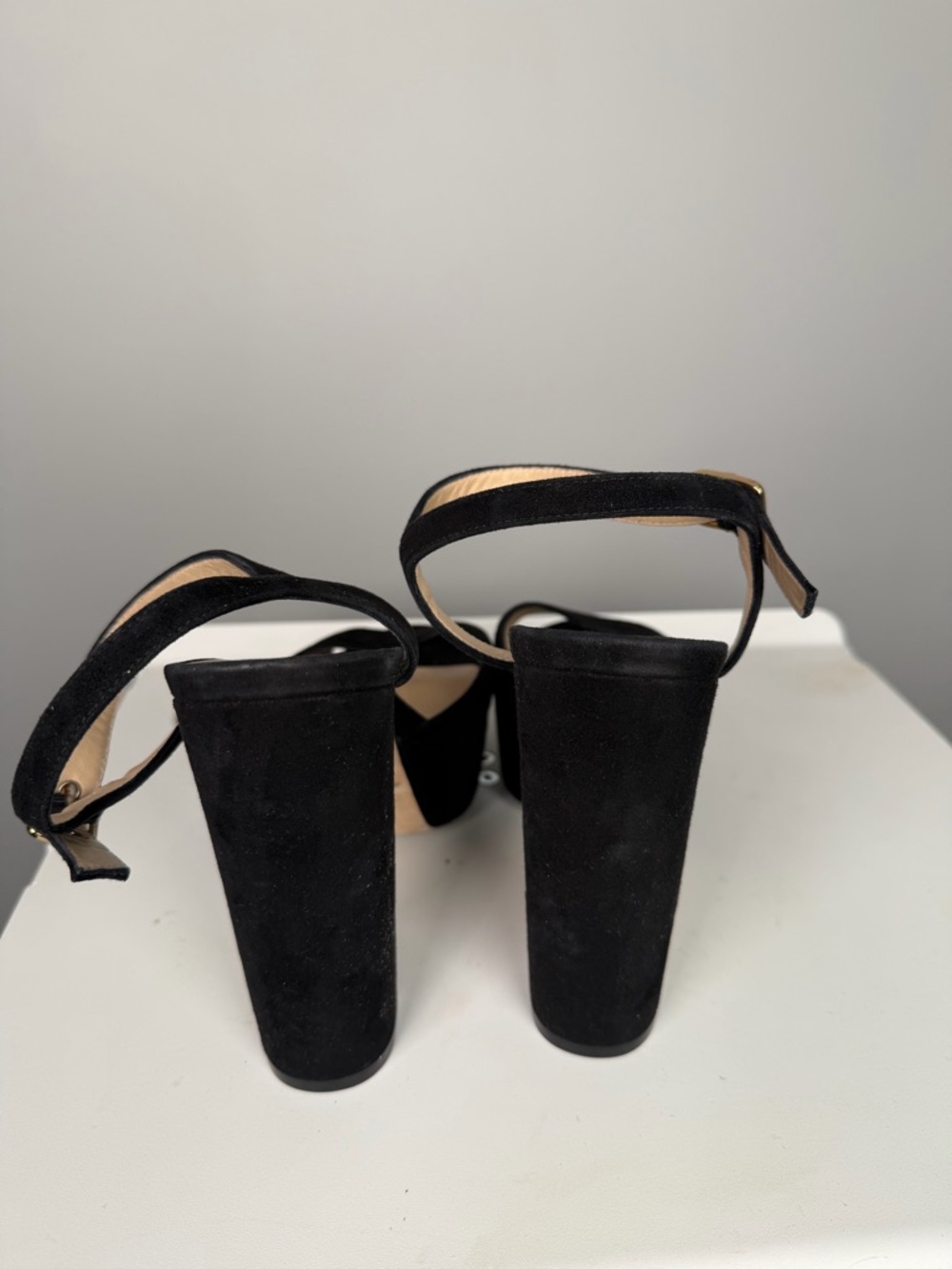 Stuart Weitzman Black Suede Ryder 95
Platform Sandal - Picture 7 of 10